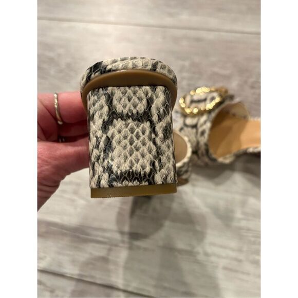 A New Day snake skin mule heels size 6.5 - Picture 6 of 10